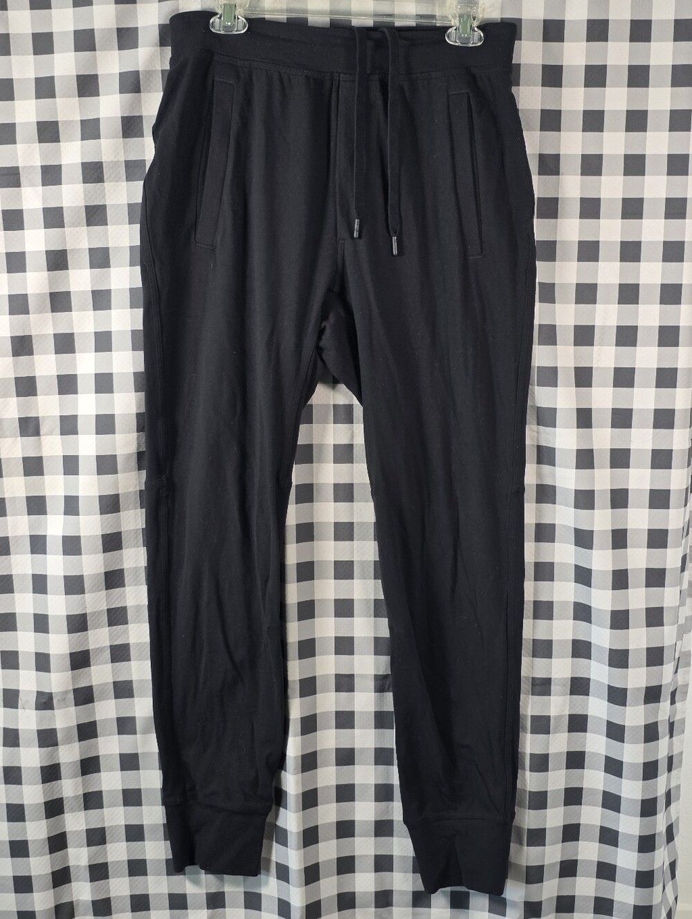 Lululemon Black Jogger Pants Men’s M Drawstring Tapered Athletic Sweatpants